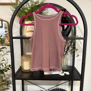 Nike one Pink Fitted Sleeveless Tank Top size xs